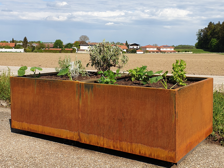 Cortenstahl Hochbeet – Salzachtaler Kunstschmiede